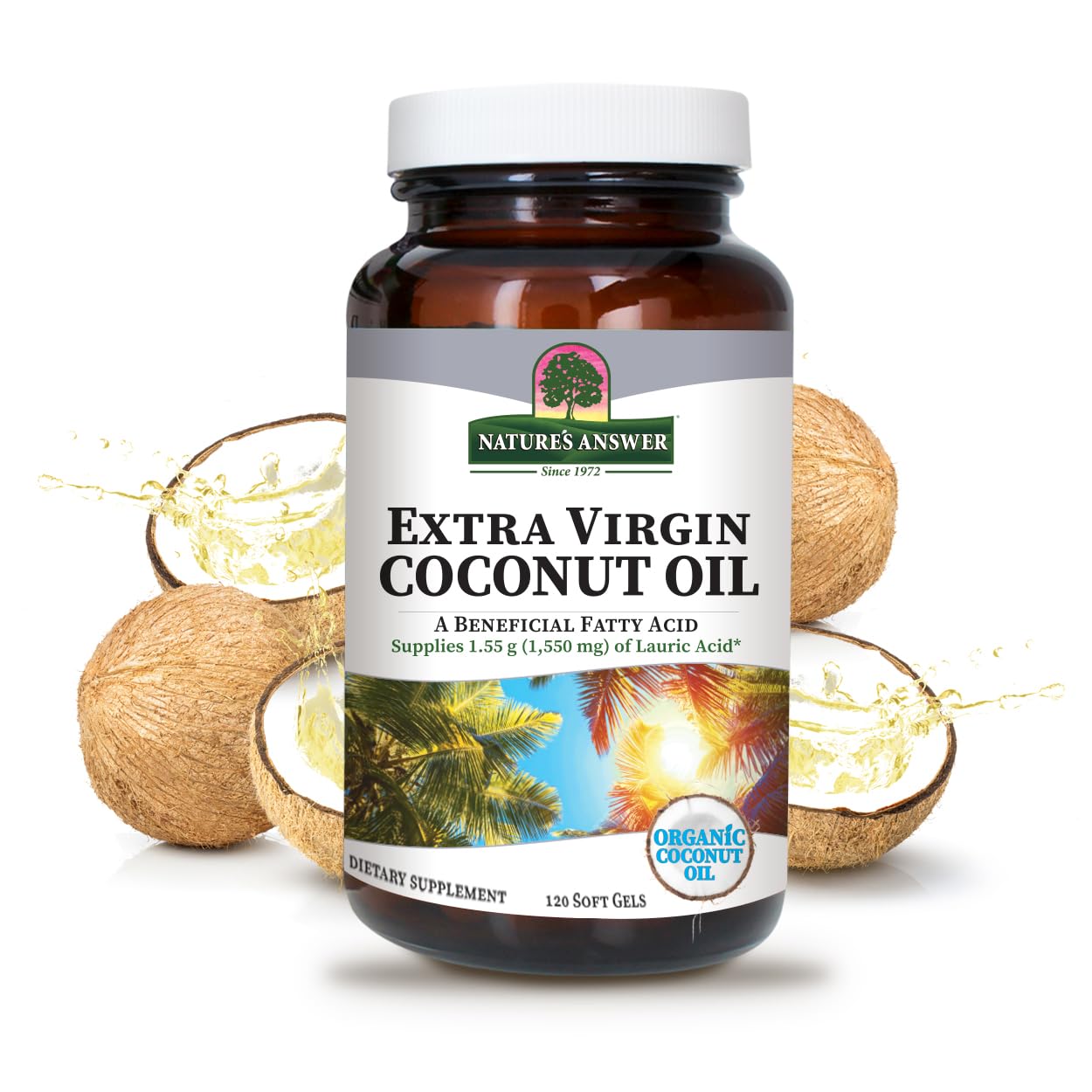 Amazon.com : Nature's Answer Extra Virgin Coconut Oil Softgels